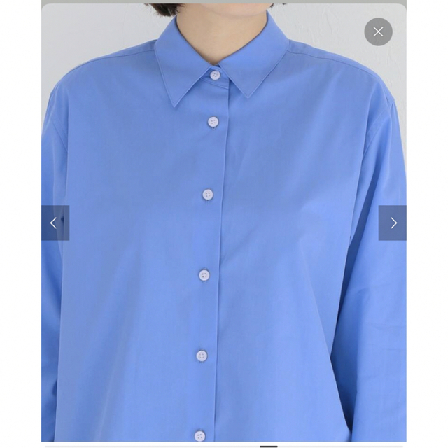 AP STUDIO(エーピーストゥディオ)のAP STUDIO THOMAS コットンシャツ　美品 レディースのトップス(シャツ/ブラウス(長袖/七分))の商品写真