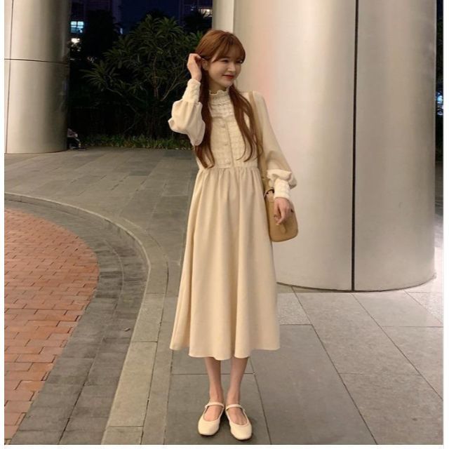 大きいサイズ レディース】秋冬 ワンピース ひざ丈 ハイネックの通販 ...