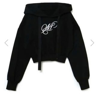 バブルス(Bubbles)のmelt the lady ”M” short hoodie black(パーカー)