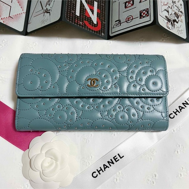 CHANEL シャネル カメリア 長財布 - 財布