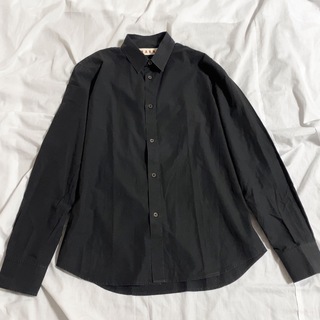 美品！MARNI シャツ 長袖 ブラック 48 Lサイズ相当 イタリア製