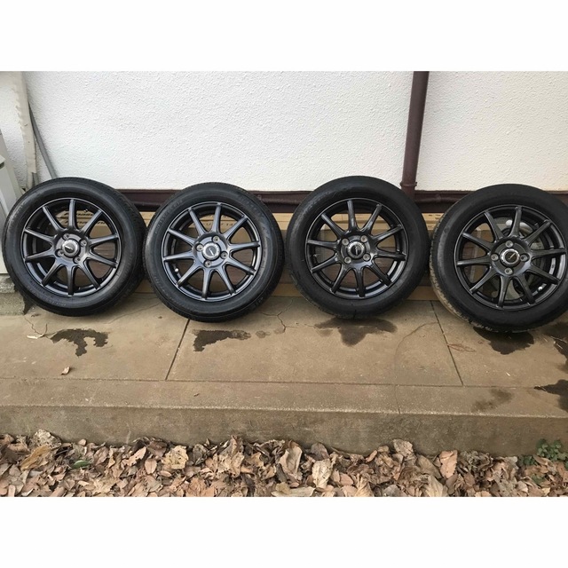 ㊱155/65R14 新品ブリヂストンタイヤと美品ホイールと新品ナット付き