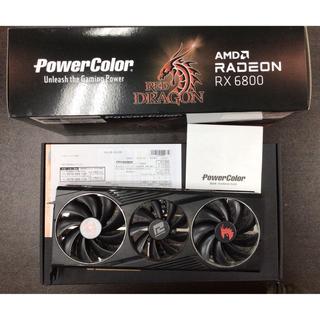 PowerColor AMD Radeon RX 6800PCパーツ