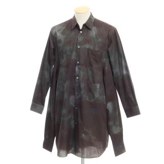 【中古】コムデギャルソンシャツ COMME des GARCONS SHIRT 2022年春夏 コットン ドッキング カジュアルシャツ【サイズS】【メンズ】(シャツ)