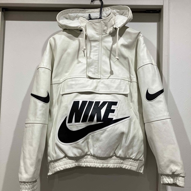 美品Supreme NIKE Leather Hooded Sweatshirt