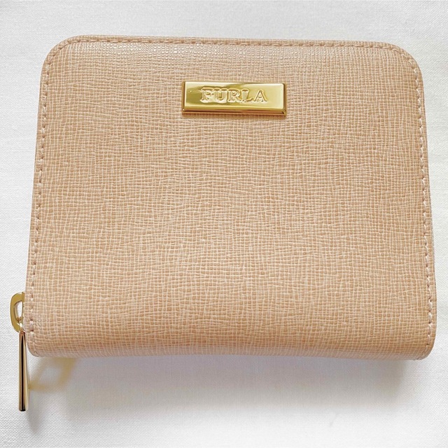 超美品✨FURLA フルラ ラウンドファスナー 二つ折り財布 レザー ウォレット