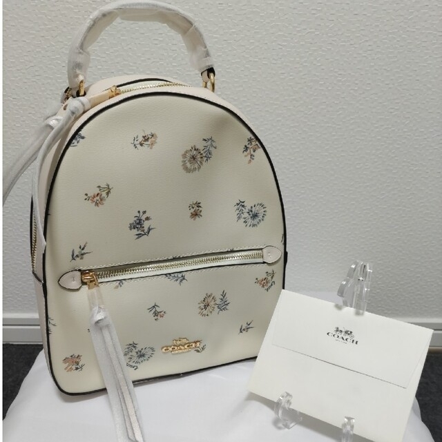 COACH コーチ リュック 花柄 フラワー フローラル ホワイト 新品未使用