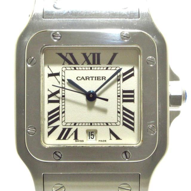 ラッピング無料】 Cartier SS サントスガルベLM 腕時計 カルティエ