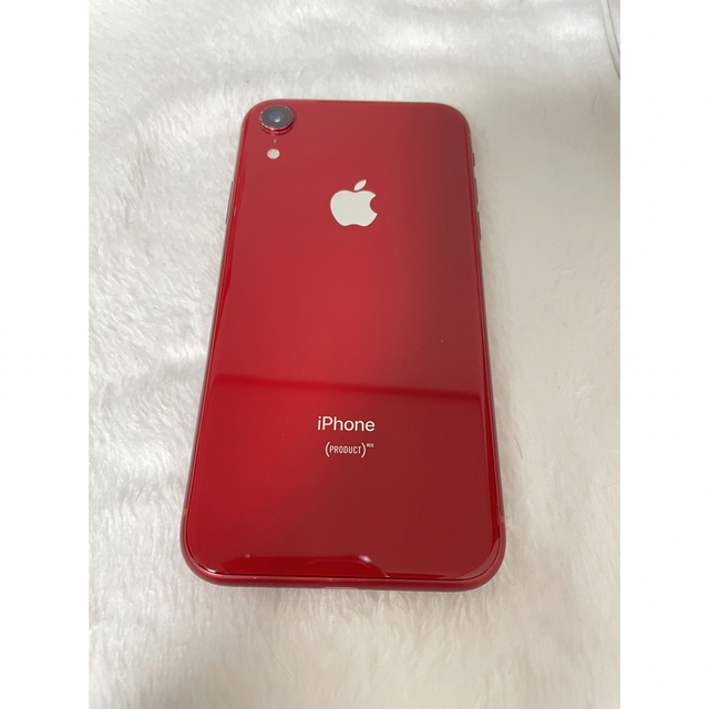 【値下げ】iPhoneXR  64GB RED○スピーカー