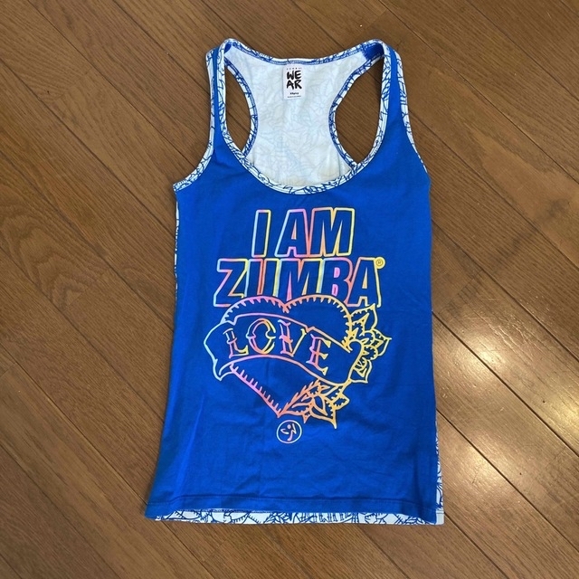 Zumba(ズンバ)の【寿雪様専用】パンツと青タンクトップ2点セット スポーツ/アウトドアのトレーニング/エクササイズ(その他)の商品写真