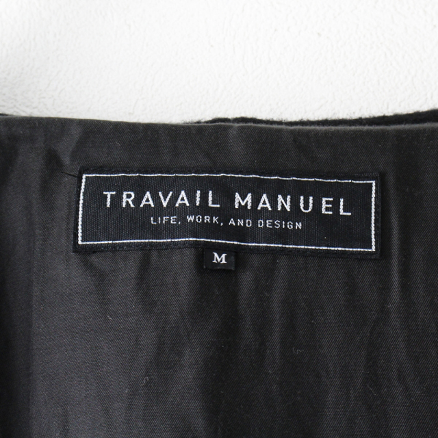 TRAVAIL MANUEL トラバイユマニュアル ウール フーデッドコート M/ブラック アウター【2400013191272】 9