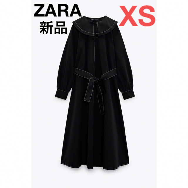 ZARA(ザラ)のZARA✳︎新品✳︎パネルポプリンワンピース レディースのワンピース(ロングワンピース/マキシワンピース)の商品写真