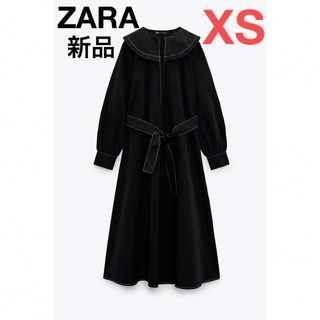 ザラ(ZARA)のZARA✳︎新品✳︎パネルポプリンワンピース(ロングワンピース/マキシワンピース)