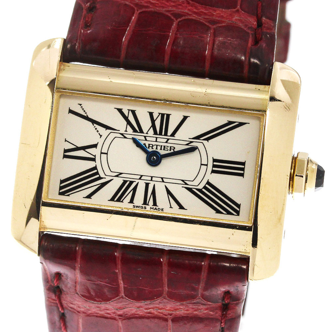 【CARTIER】カルティエ ミニ タンクディバン K18YG W6300356 クォーツ レディース_735979