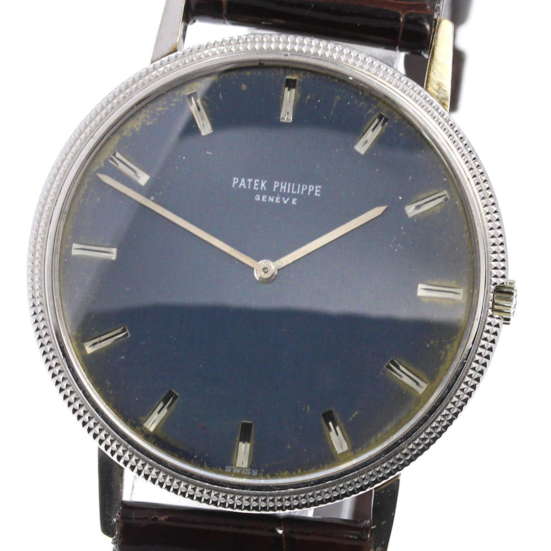 訳あり パテックフィリップ PATEK PHILIPPE Ref.3503 スクエア K18PG Cal.175 手巻き メンズ _752961