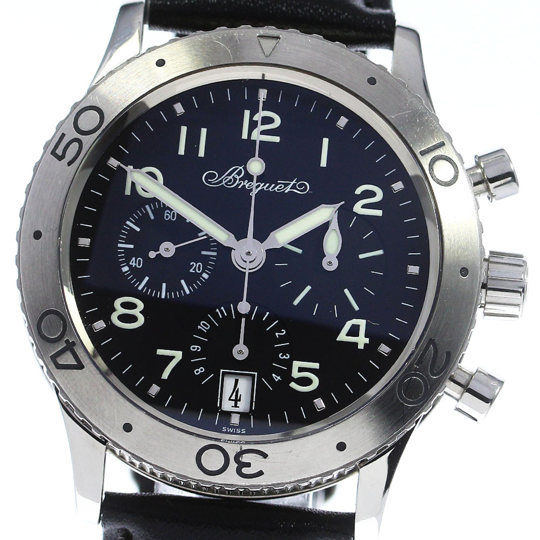 【使い勝手の良い】 Breguet メンズ_731654 自動巻き 3820 クロノグラフ タイプXX トランスアトランティック 【Breguet】ブレゲ - 腕時計(アナログ)