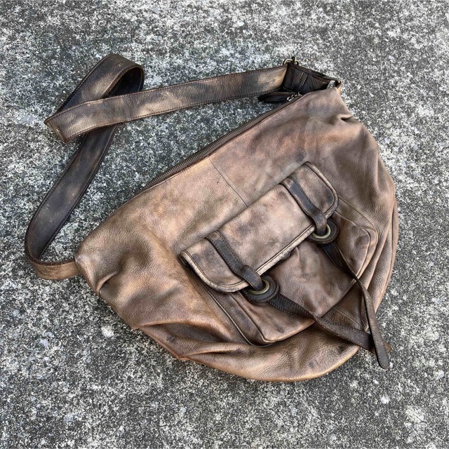 archive leather bag ビンテージ ツギハギレザー