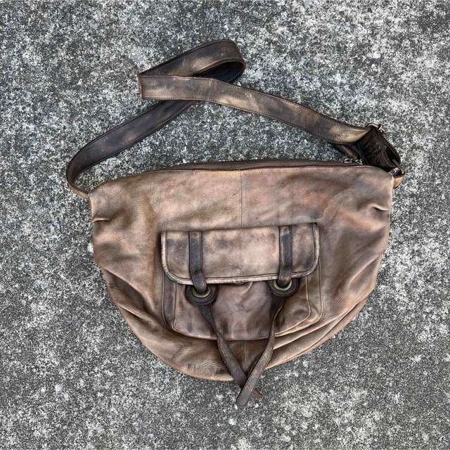 archive leather bag ビンテージ ツギハギレザー