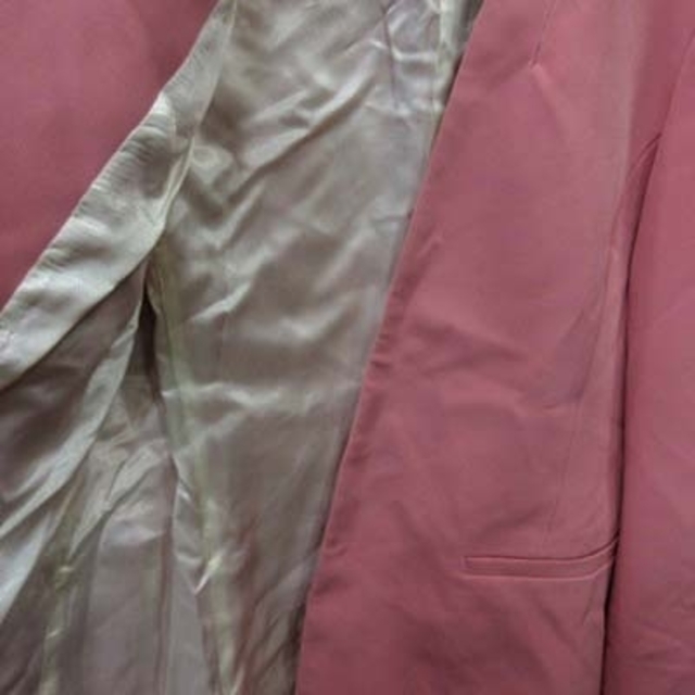 ZARA(ザラ)のザラ ベーシック ノーカラージャケット 総裏地 ピンク /YI レディースのジャケット/アウター(その他)の商品写真