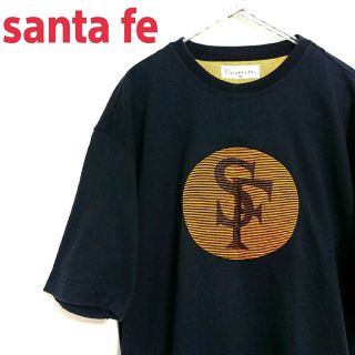 サンタフェ santafe 裾 ロゴ刺繍 Tシャツ カットソー 48 L y1