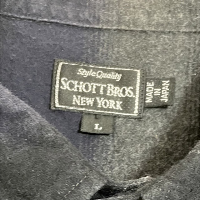 schott(ショット)の【早い者勝ち】Schott -フランネルシャツ ブラック系 L- メンズのトップス(シャツ)の商品写真