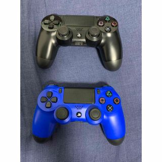 ソニー(SONY)のPS4コントローラー ブルー・ブラック ジャンク品 DUALSHOCK4(その他)