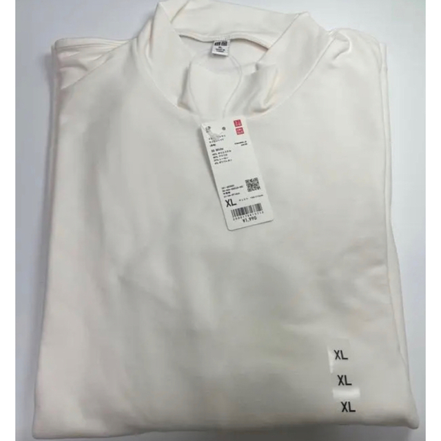 UNIQLO(ユニクロ)の【新品未使用】ストレッチドライモックネックtシャツ　XL メンズのトップス(Tシャツ/カットソー(七分/長袖))の商品写真