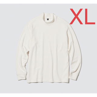 ユニクロ(UNIQLO)の【新品未使用】ストレッチドライモックネックtシャツ　XL(Tシャツ/カットソー(七分/長袖))