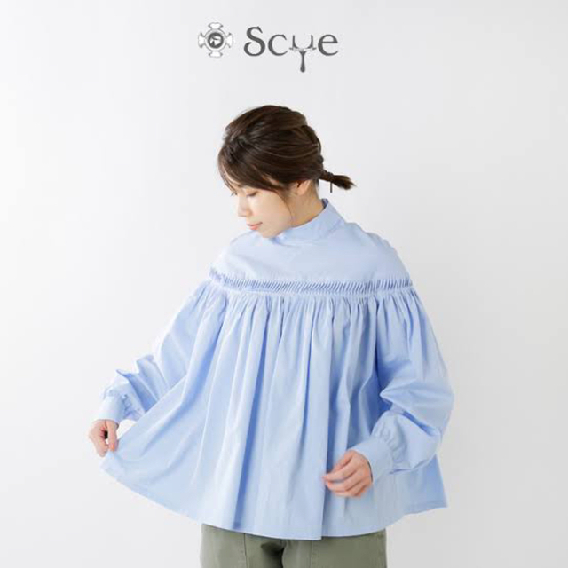 ☆未使用品☆scye サイ　リネンピンタックブラウス　size36