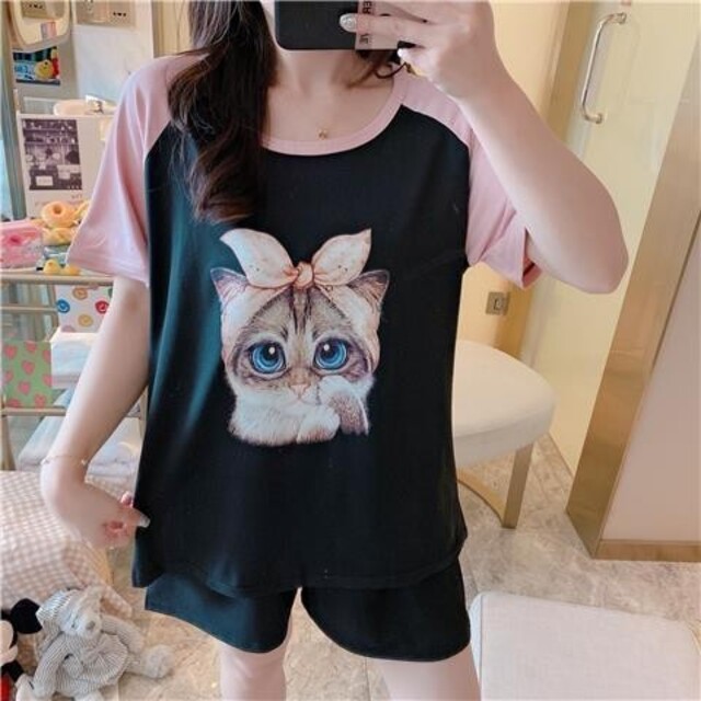 ルームウェア T-SHIRTS 猫 cat 新品