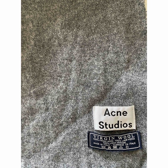 マフラー  ストール　グレー　ACNE STUDIOS