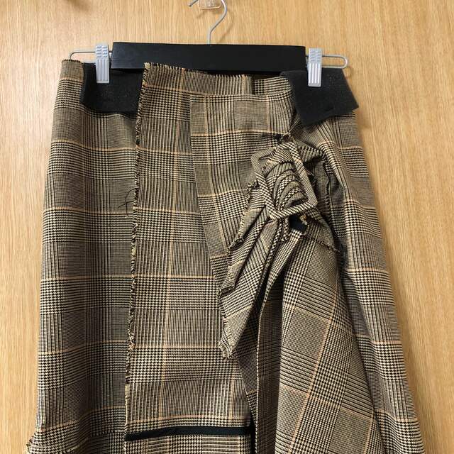 sacai(サカイ)のsacai ラップスカート　グレンチェック　サイズ3 レディースのスカート(ひざ丈スカート)の商品写真