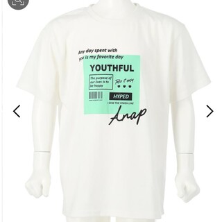 アナップキッズ(ANAP Kids)のANAPkids新品カラーボックスビッグTシャツホワイト(Tシャツ/カットソー)