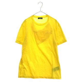 ラフシモンズ(RAF SIMONS)のRAF SIMONS ラフシモンズ 19SS ネックデザイン 胸刺繍 Tシャツ イエロー 191-130(Tシャツ/カットソー(半袖/袖なし))