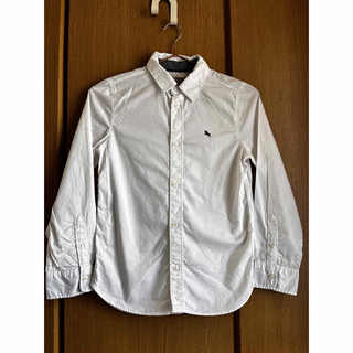エイチアンドエム(H&M)のシャツ　白⌘ホワイト　140 (ブラウス)