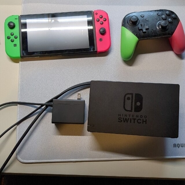 任天堂Switch本体+プロコン+有線コントローラー+有線LANポート