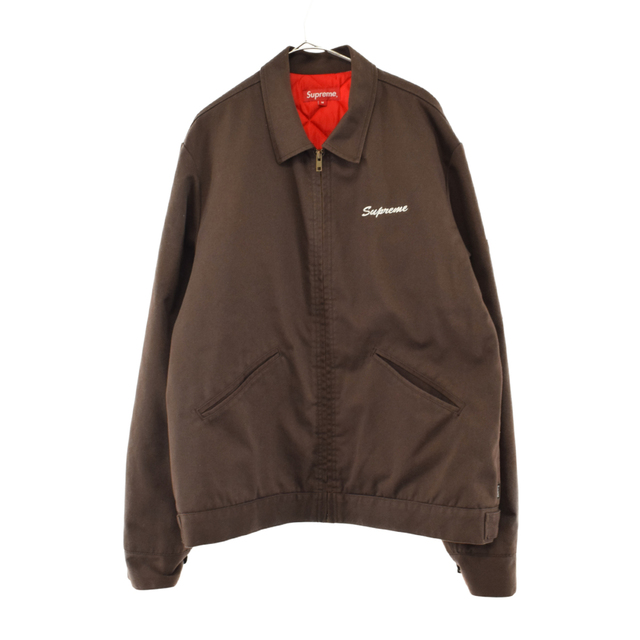 Supreme(シュプリーム)のSUPREME シュプリーム 16AW ×Playboy Work Jacket プレイボーイ ワークジャケット ジップアップ ジャケット ブラウン メンズのジャケット/アウター(フライトジャケット)の商品写真