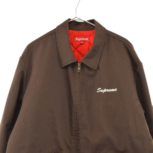 SUPREME シュプリーム 16AW ×Playboy Work Jacket プレイボーイ ワークジャケット ジップアップ ジャケット ブラウン