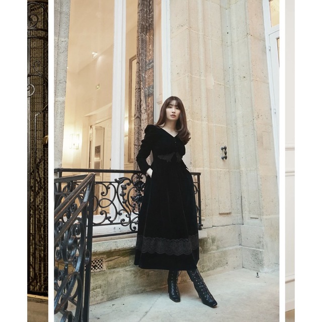 Her lip to Royal Velour Long Dress 最安値 - ロングワンピース ...