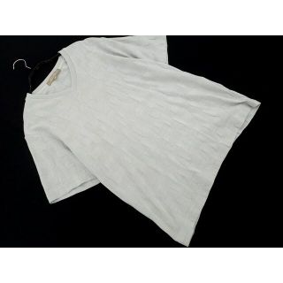 ユナイテッドアローズ(UNITED ARROWS)のユナイテッドアローズ Vネック カットソー sizeM/グレー ■◆ メンズ(Tシャツ/カットソー(半袖/袖なし))