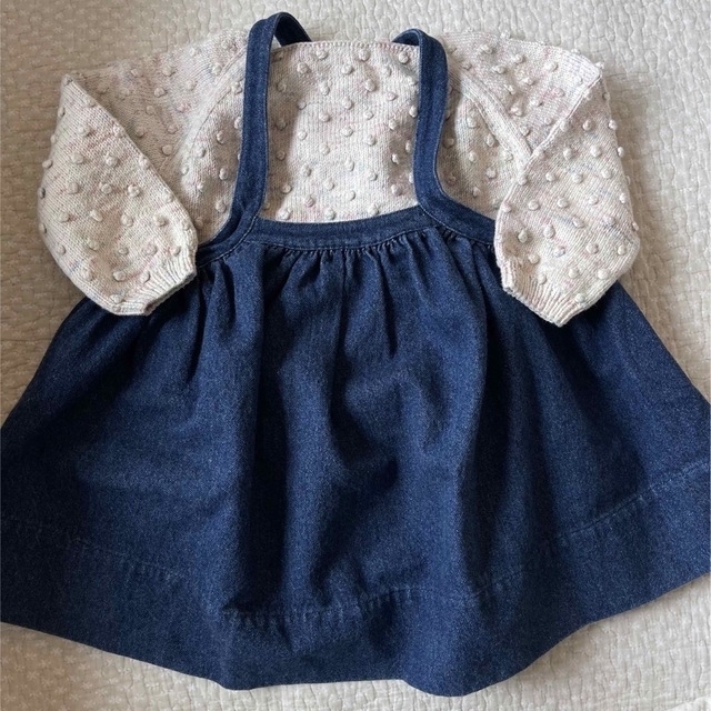 soor ploom Eloise pinafore デニム　4-5y