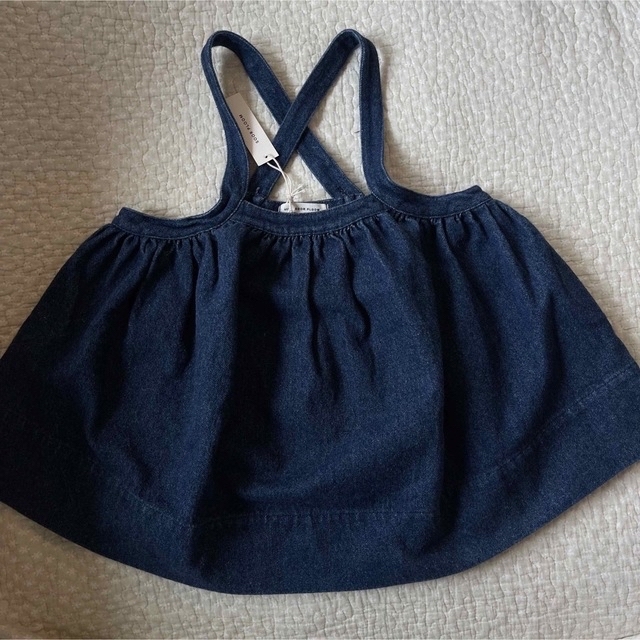 soor ploom Eloise pinafore デニム　4-5y