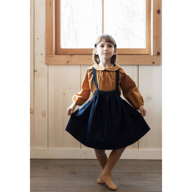 soor ploom Eloise pinafore デニム　4-5y