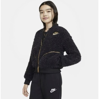 ナイキ(NIKE)のNIKE ガールズ フルジップ シェルパ WZ PR(ジャケット/上着)