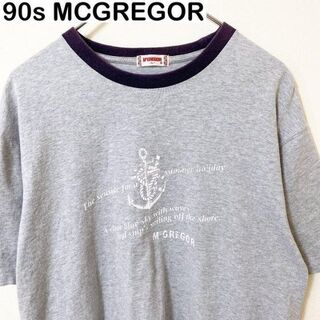 マックレガー(McGREGOR)の90s MCGREGOR プリント　Tシャツ　リンガーT 古着　ヴィンテージ(Tシャツ/カットソー(半袖/袖なし))