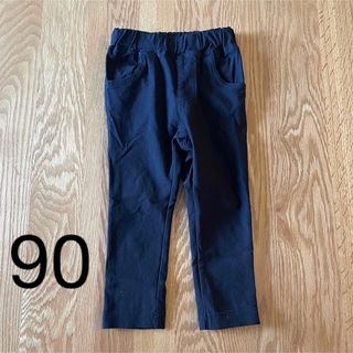 エスケープ  SKAPE  シンプル無地パンツ　黒　サイズ９０(パンツ/スパッツ)