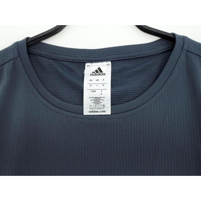 adidas(アディダス)のadidas アディダス トレーニングウェア カットソー sizeL/グレー ■◆ メンズ メンズのトップス(Tシャツ/カットソー(半袖/袖なし))の商品写真