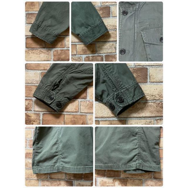 【美品】◇eddie Bauer◇メンズ◇ミリタリージャケット◇L◇グリーン