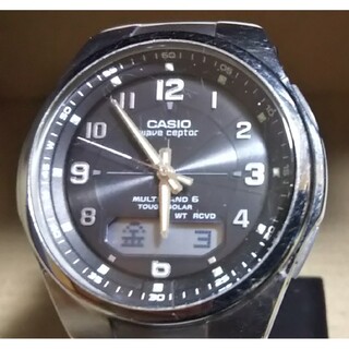 CASIO - CASIO カシオ WVA-M600 電波 ソーラー アナデジ 腕時計 メンズ