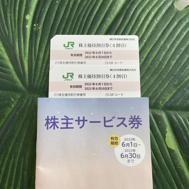 JR東日本株主優待割引券　2枚